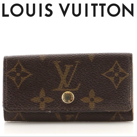 LOUIS VUITTON 4 Key Holder Monogram Canvas - Picture 1 of 8